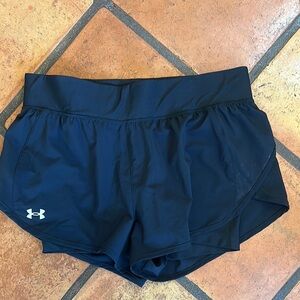 Under Armour Black Athletic Shorts Lightweight Performance